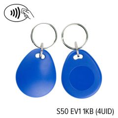 Keyfob NXP S50 MIFARE Classic® 1KB (4UID) bol blauw