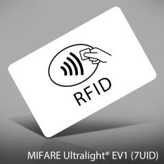 PVC 0,76 mm wit NXP MIFARE Ultralight® EV1 (7UID) 128byte
