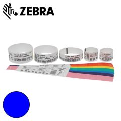 Zebra polsband Fun kleefsluiting (25x254mm) blauw voor HC100 (6x350 stuks)