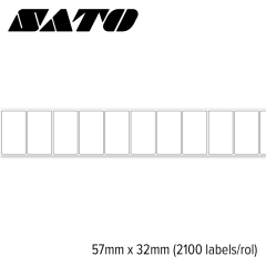Sato Vellum Standaard 57x32mm voor desktop printers 2100 labels/rol)