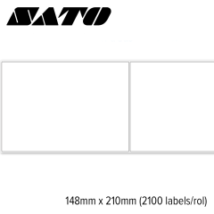Sato Vellum Standaard 148x210mm voor desktop printers (2100 labels/rol)