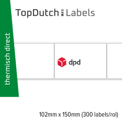 TopDutch Labels 102x150mm DPD verzendetiketten 1 rol á 300 labels