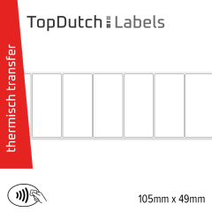 TopDutch Labels 105x49mm Mat Papier met ALN-9640 Squiggle