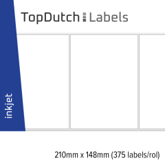TopDutch Labels 210x148mm glanzend PET folie labels