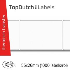 TopDutch Labels 55x26mm glanzend kunststof met Ntag 213