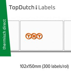 TopDutch Labels 102x150mm TNT verzendetiketten 1 rol á 300 labels