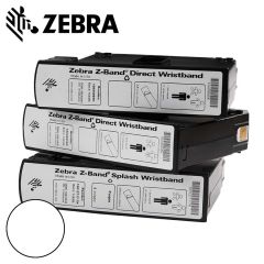 Zebra polsband Z-direct kleefsluiting (25x279mm) wit voor ZD510-HC (6x200 stuks)