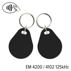 Kf 01 002 em 4200   keyfob kf 01 em 4200 4102 125 khz zwart