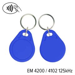 Kf 01 003 em 4200   keyfob kf 01 em 4200&4102 125 khz blauw