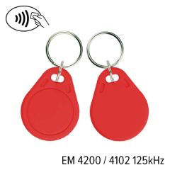 Kf 01 004 em 4200   keyfob kf 01 em 4200&4102 125 khz rood