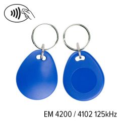 Kf 03 003 em 4200   keyfob kf 03 em 4200&4102 125 khz blauw