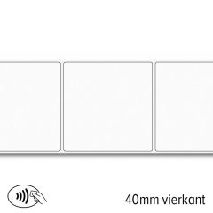 L 100 40v   nfc sticker ntag 216 vierkant 40 mm wit permanent kl