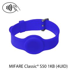 Polsband met gesp RFID NXP MIFARE Classic® S50 1KB blauw (4UID) (23cm)