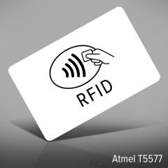 PVC 0,82 mm wit Atmel T5577 RFID Chip