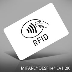 PVC 0,76 mm wit NXP MIFARE® DESFire® EV1 2K passen