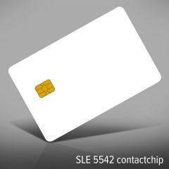 PVC 0,76 mm wit blanco SLE5542 contactchip