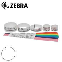 Zebra polsband volwassen kleefsluiting (25x279 mm) wit voor HC100 (6x200 stuks)