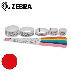 Zebra polsband Fun kleefsluiting (25x254mm) rood voor HC100 (6x350 stuks)