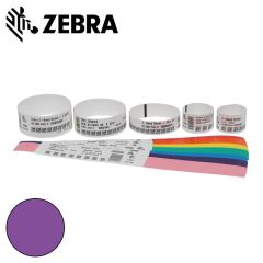 Zebra polsband Fun kleefsluiting (25x254mm) paars voor HC100 (6x350 stuks)