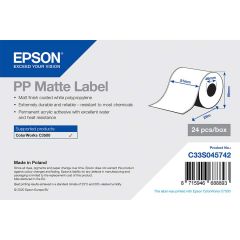 E c33s045716   epson 76x127 mm pe matte die cut labels voor c750