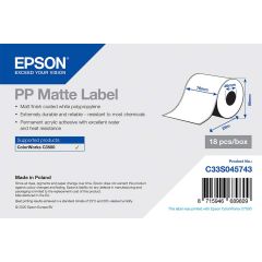Epson 76mmx29meter PP Matte Endless labels voor CW-3500