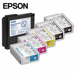 Epson CW-C4000e cartridges en maintenance box