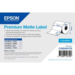 E c33s045723   epson 102x76 mm premium matt die cut labels voor 