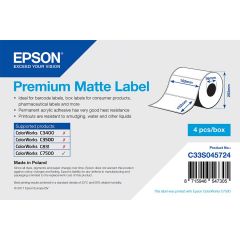 E c33s045724   epson 102x152 mm premium matt die cut labels voor