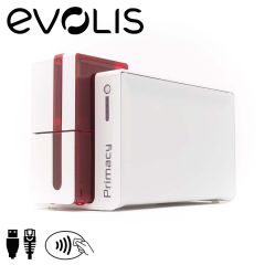 Evolis Primacy expert cardprinter enkelzijdig contactless encoder rood USB/ethernet
