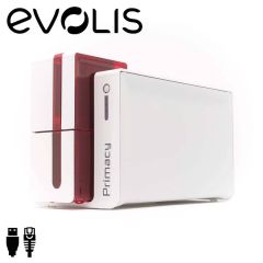 Evolis Primacy expert cardprinter enkelzijdig contact encoder rood USB/ethernet