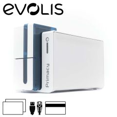 Evolis Primacy expert cardprinter dubbelzijdig magneetstrip encoder blauw USB/ethernet