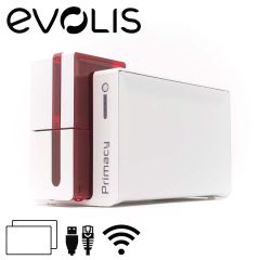 Evolis Primacy WiFi cardprinter dubbelzijdig rood USB/ethernet