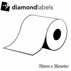 Diamondlabels 76mm x 36meter mat papier inkjet endless labels voor C3500 1 rol