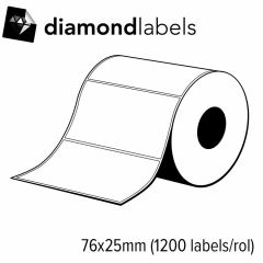 S2b 25350080   diamondlabels 76x25mm mat papier inkjet die cut l