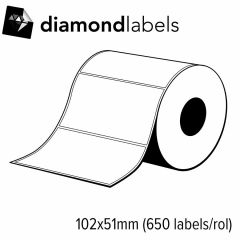 S2b 25350120   diamondlabels 102x51mm mat papier inkjet die cut 