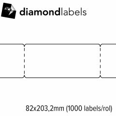 S2b 25350810   diamondlabels 82x203.2mm mat inkjet tickets geen 