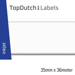 TopDutch Labels 35mm x 36meter glanzend kunststof