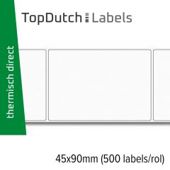 TopDutch Labels 102x150mm glanzend papier bio etiketten