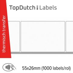 TopDutch Label 55x26mm glanzend kunststof met Ntag 213