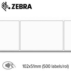 Zebra RFID (UHF) papieren label 2000T 102x51mm voor desktop printer (500 labels/rol)