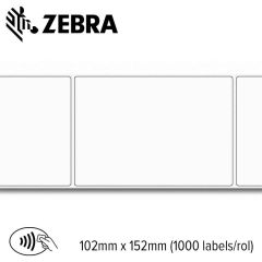 Zebra RFID (UHF) papieren label 2000T 102x152mm voor industriële printer (1000 labels/rol)