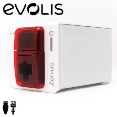 Evolis Zenius Expert cardprinter enkelzijdig rood USB/ethernet