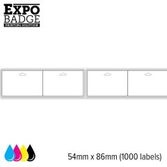 ExpoBadge 86x54mm extra sterk met eurolock 1 box á 500 stuks