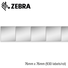 Zebra Z-Ultimate zilver 3000T glanzend 76x76mm (930 labels) 12 rollen