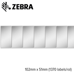 Zebra Z-Ultimate zilver 3000T glanzend 102x51mm (1370 labels) 12 rollen