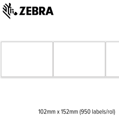 Zebra Z-Ultimate wit 3000T glanzend 102x152mm (950 labels) 4 rollen