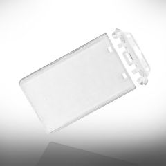Bh 027   badgehouder bh 027 verticaal transparant permanent slui