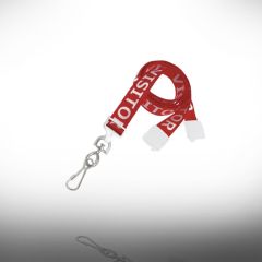 Bk 015 004   badgekoord bk 015 tekst visitor 16 mm breakaway mus