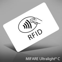 PVC 0,76 mm wit NXP MIFARE Ultralight® C MF0ICU2 (7UID)