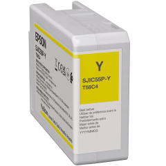 Epson CW-D6000/6500 cartridge geel 80ml SJIC55-Y